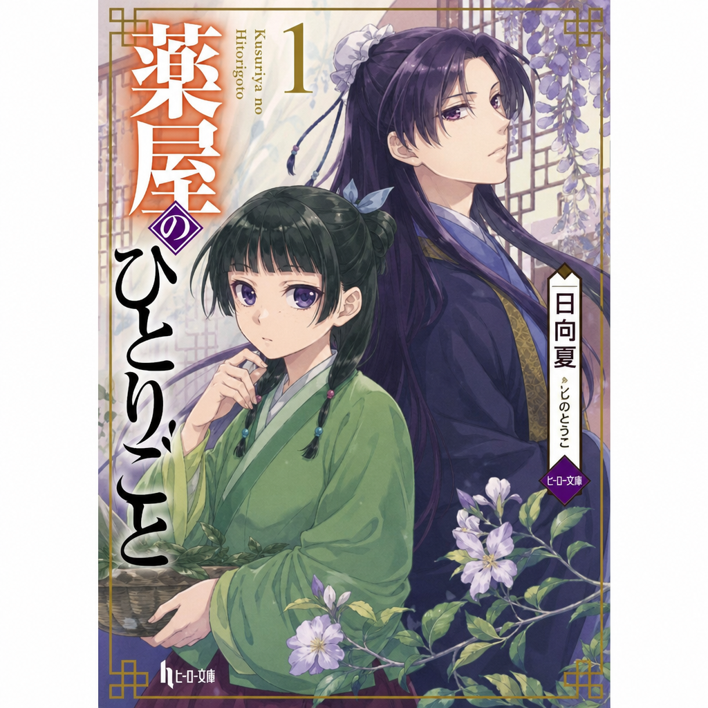 Original editorial image for Apothecary Diaries Light Novel 5 with Maomao, political intrigue, and Western Capital atmosphere