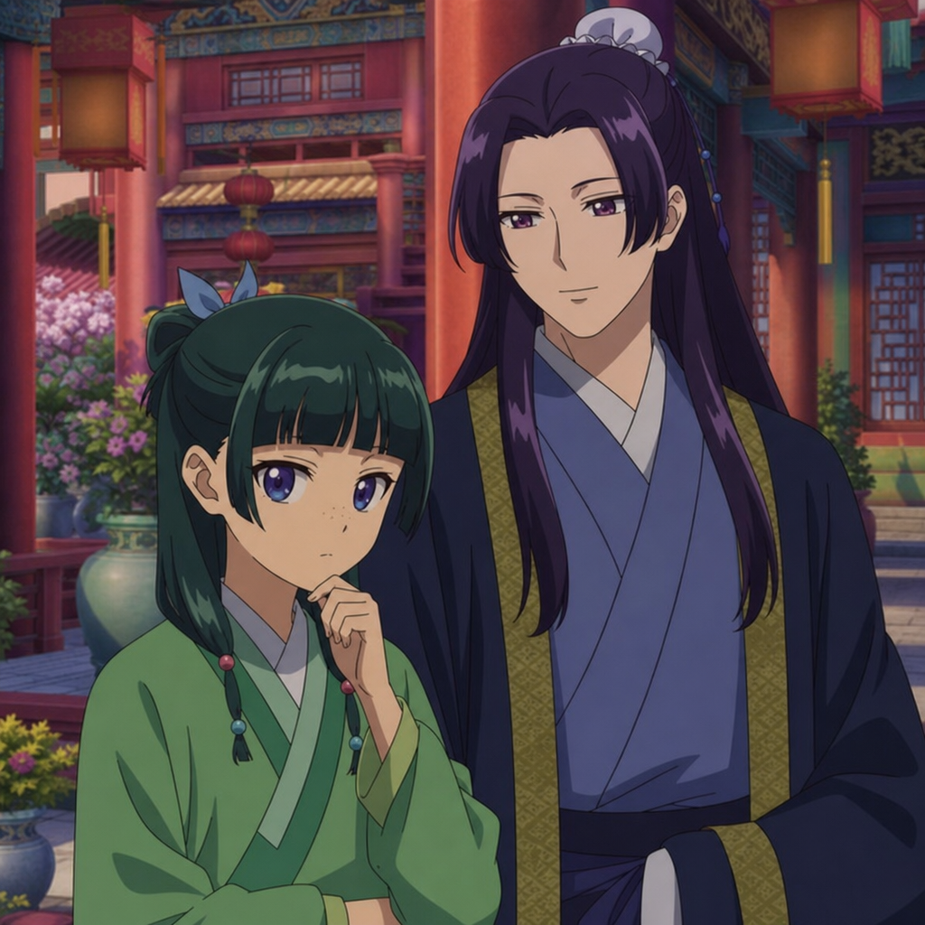 Original editorial image for themes in Jinshi's light novel storyline