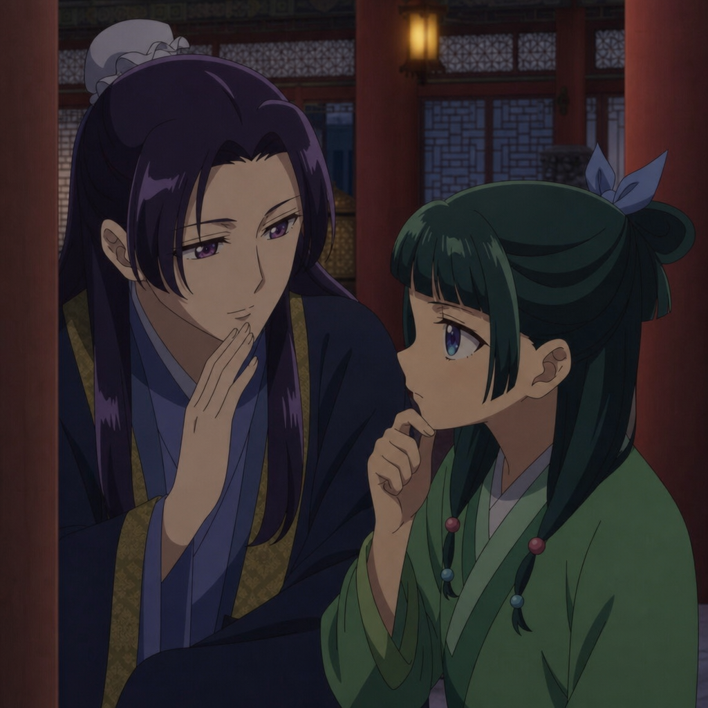 Original editorial image for Jinshi and Ah Duo hidden identity analysis in The Apothecary Diaries