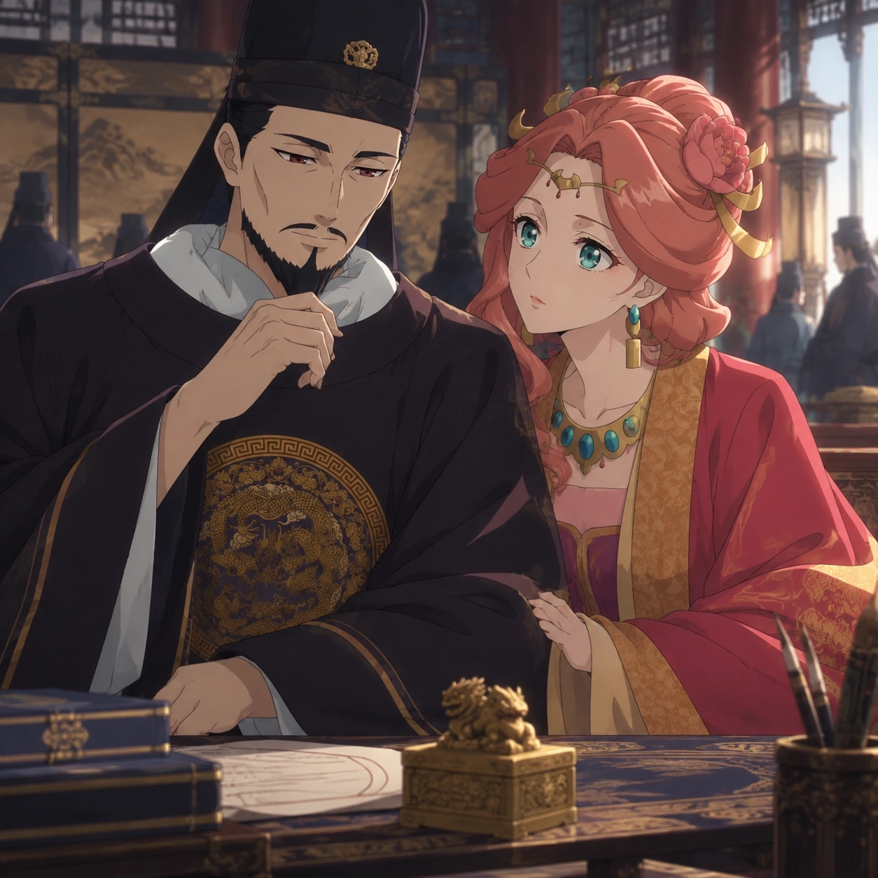 The Emperor and Gyokuyou balancing personal attachment with imperial factional responsibility