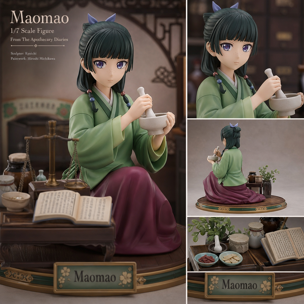 Maomao 1/7 scale figure concept image for Apothecary Diaries merchandise collectors