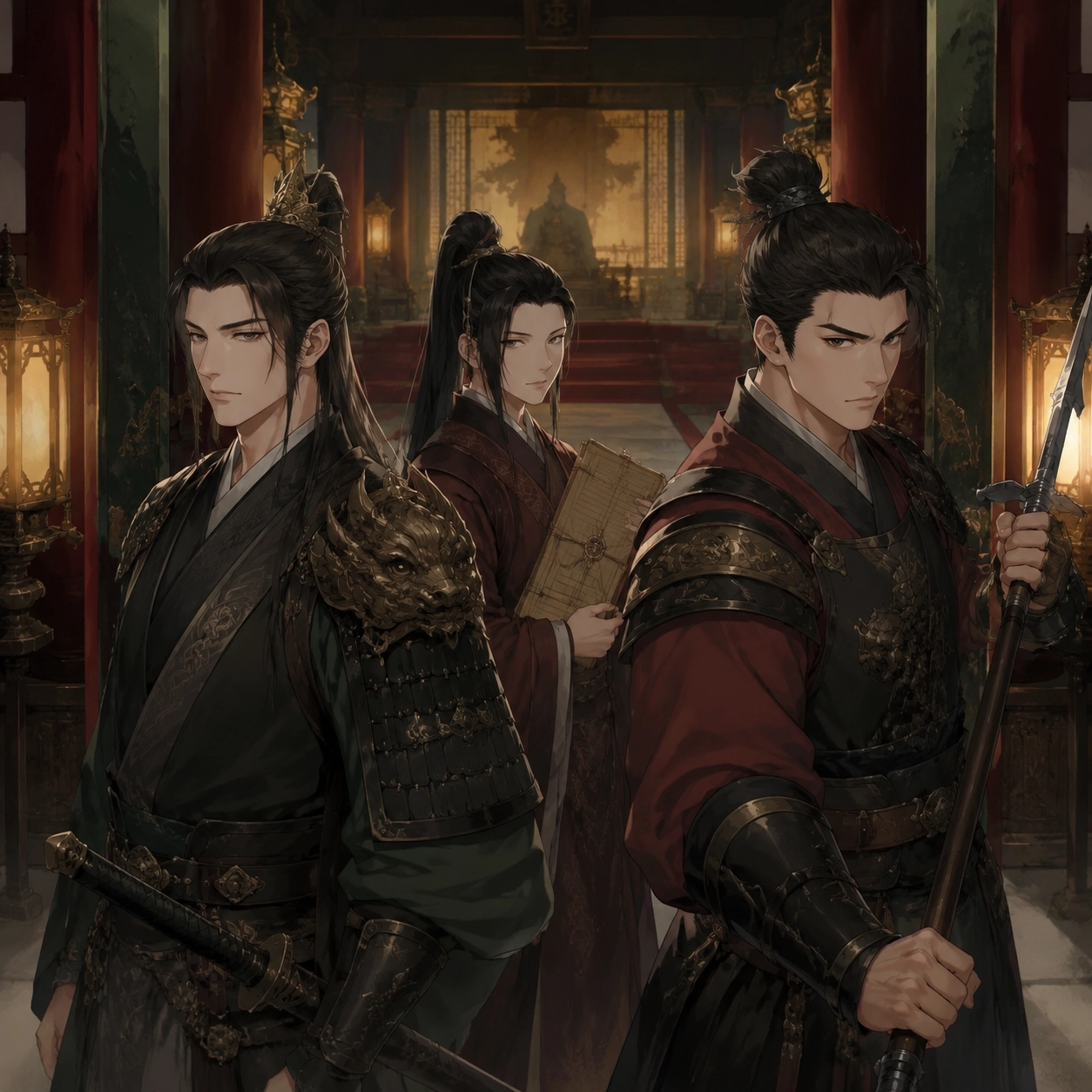 The Ma clan guarding the imperial gate in a symbolic editorial illustration