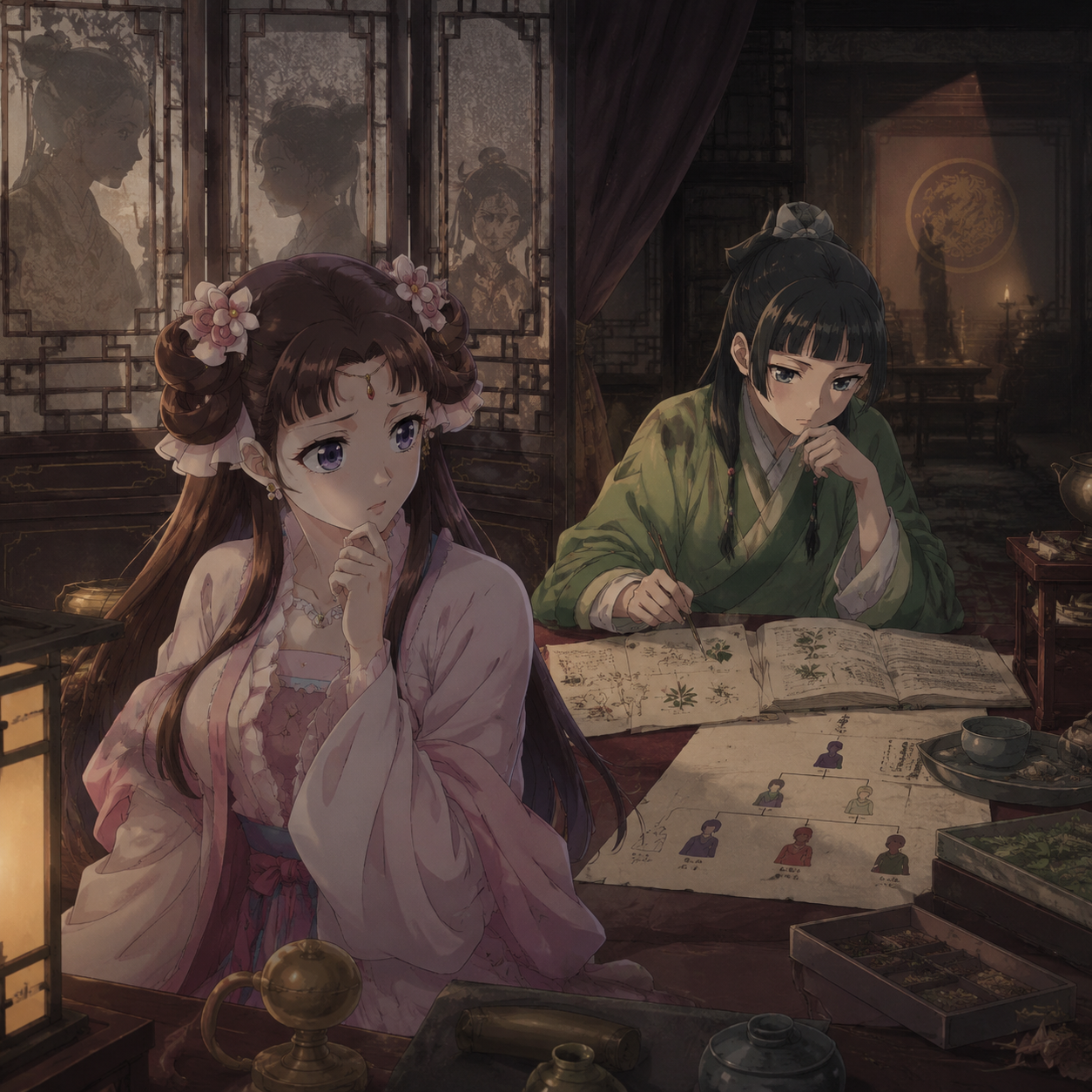Lishu surrounded by servants and court documents after Volume 6 reveals the limits of family control
