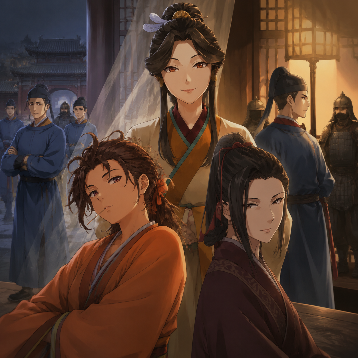 Original editorial illustration of Ma clan loyalty without official rank