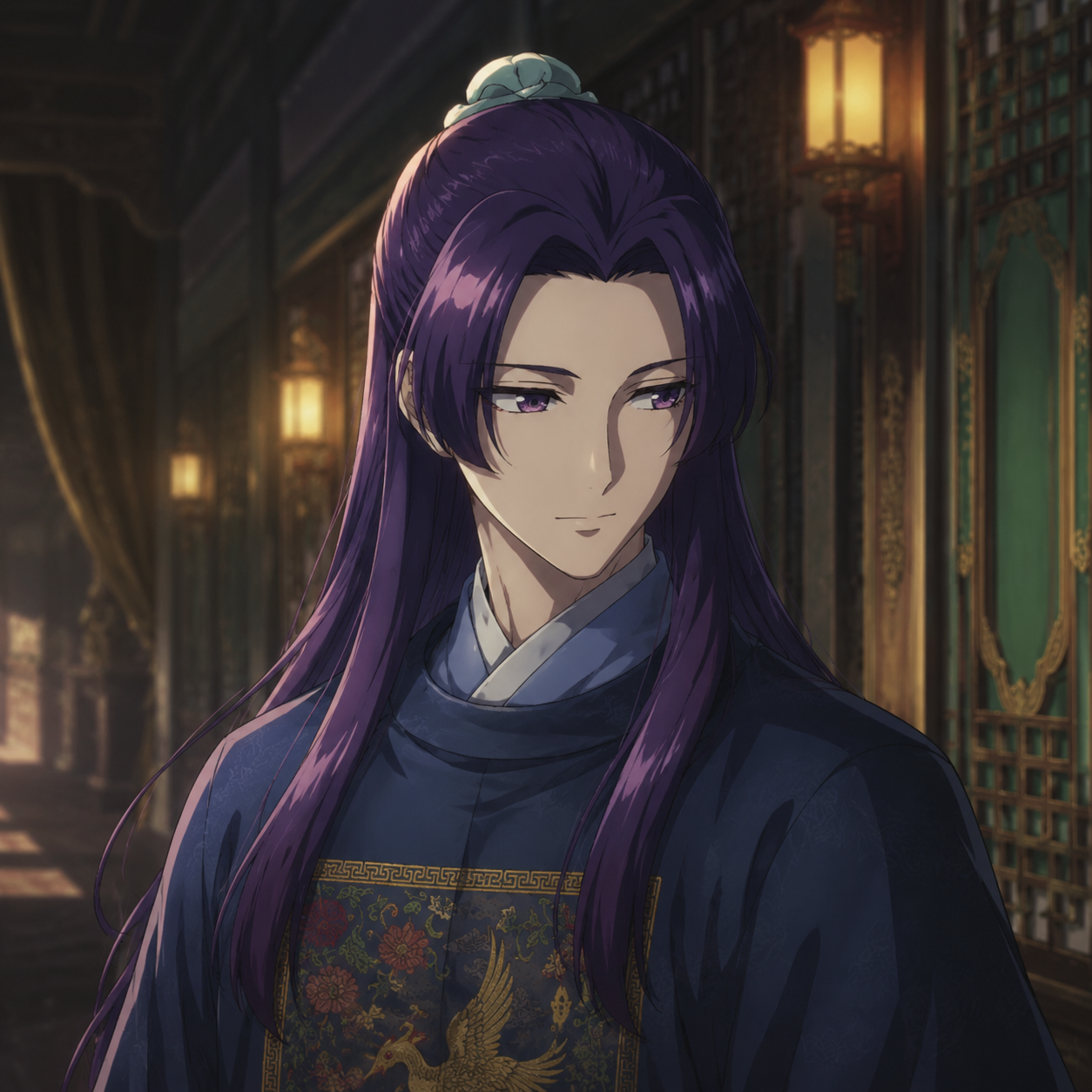 Original editorial portrait of Jinshi in formal court clothing